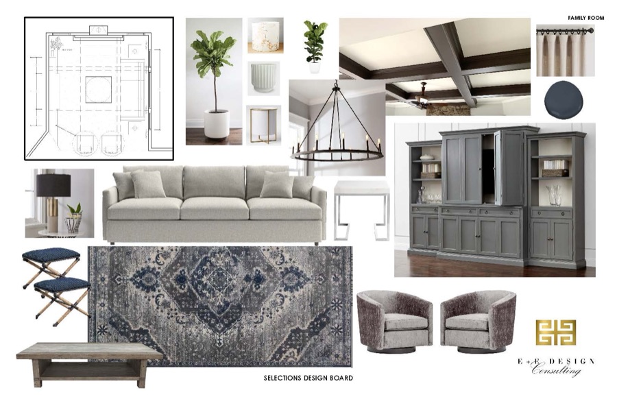 Blackstone family room revive — before, after, and selection boards — photo 6